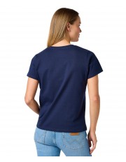 T-shirt Wrangler DRAPEY V-NECK TEE 112362546 Navy