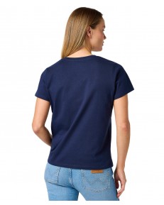 T-shirt Wrangler DRAPEY V-NECK TEE 112362546 Navy