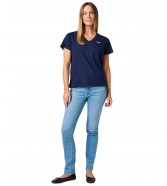 T-shirt Wrangler DRAPEY V-NECK TEE 112362546 Navy