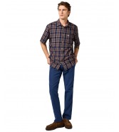 Koszula Wrangler SS 1 PKT SHIRT 112362734 Raw Umber Indigo