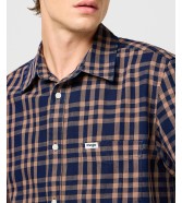 Koszula Wrangler SS 1 PKT SHIRT 112362734 Raw Umber Indigo