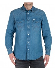 Koszula Wrangler WESTERN SHIRT 112362744 Light Wash