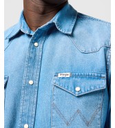 Koszula Wrangler WESTERN SHIRT 112362744 Light Wash
