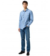 Koszula Wrangler WESTERN SHIRT 112362764 Blue