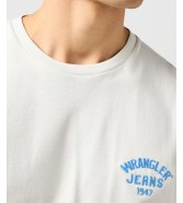 T-shirt Wrangler SMALL LOGO TEE 112362814 Vintage White