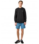 Bluza Wrangler SMALL LOGO CREW 112362885 Faded Black