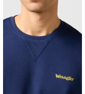 Bluza Wrangler SMALL LOGO CREW 112362891 Navy