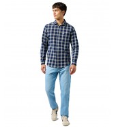 Koszula Wrangler 1 PKT SHIRT 112362897 Indigo Plaid