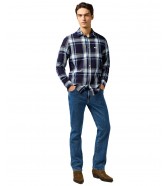 Koszula Wrangler 1 PKT SHIRT 112362898 Large Indigo Plaid