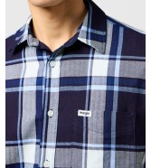 Koszula Wrangler 1 PKT SHIRT 112362898 Large Indigo Plaid