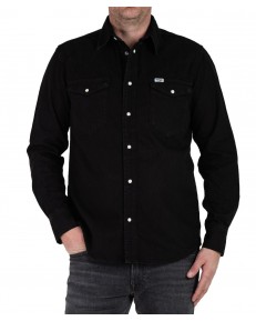 Koszula Wrangler WESTERN SHIRT 112362906 Rinse Black