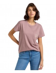 T-shirt Lee LOGO POCKET TEE 112362942 Dreamy Mauve