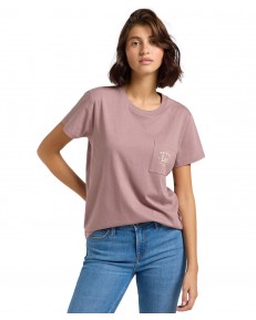 T-shirt Lee LOGO POCKET TEE 112362942 Dreamy Mauve