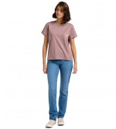 T-shirt Lee LOGO POCKET TEE 112362942 Dreamy Mauve