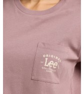 T-shirt Lee LOGO POCKET TEE 112362942 Dreamy Mauve