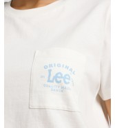 T-shirt Lee LOGO POCKET TEE 112362943 Ecru