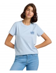 T-shirt Lee SMALL LOGO TEE 112363417 Shy Blue