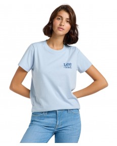 T-shirt Lee SMALL LOGO TEE 112363417 Shy Blue