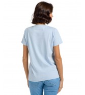 T-shirt Lee SMALL LOGO TEE 112363417 Shy Blue