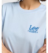 T-shirt Lee SMALL LOGO TEE 112363417 Shy Blue