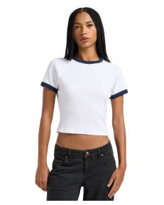 T-shirt Wrangler RINGER RAGLAN TEE 112363642 Bright White