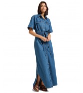 Sukienka Lee SS MAXI WESTERN DRESS 112363646 Berry Bowl