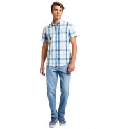 Koszula Lee SS BUTTON DOWN 112363688 Stream Ecru Plaid