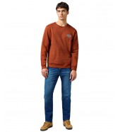 Bluza Wrangler SMALL LOGO CREW 112364093 Smoked Paprika