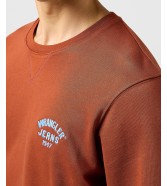 Bluza Wrangler SMALL LOGO CREW 112364093 Smoked Paprika