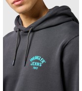 Bluza Wrangler SMALL LOGO HOODIE 112364094 Faded Black