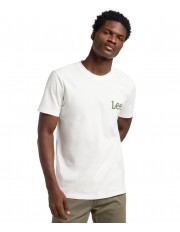 T-shirt Lee MEDIUM WOBBLY TEE 112364535 Ecru