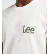 T-shirt Lee MEDIUM WOBBLY TEE 112364535 Ecru