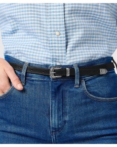 Pasek Wrangler THIN WESTERN BELT 112365348 Black