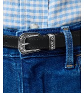 Pasek Wrangler THIN WESTERN BELT 112365348 Black
