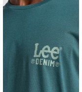 T-shirt Lee SUBTLE LOGO TEE 112365457 Evergreen