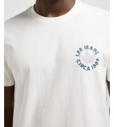 T-shirt Lee SS ELEVATED ESS LOGO TEE 112370414 Ecru