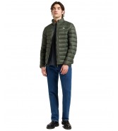 Kurtka Lee STAND COLLAR PUFFER JACKET 112370432 Olive Gray