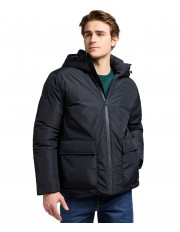 Kurtka Lee HOODED SHORT PUFFER 112370433 Black
