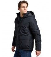Kurtka Lee HOODED SHORT PUFFER 112370433 Black