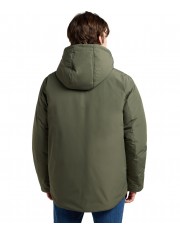 Kurtka Lee HOODED SHORT PUFFER 112370434 Olive Gray