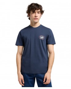 T-shirt Lee REGULAR SMALL LOGO TEE 112370439 Mood Indigo