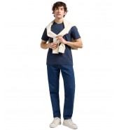 T-shirt Lee REGULAR SMALL LOGO TEE 112370439 Mood Indigo