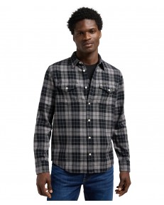 Koszula Lee REGULAR SHIRT 112370456 Black Pater Gray