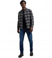 Koszula Lee REGULAR SHIRT 112370456 Black Pater Gray