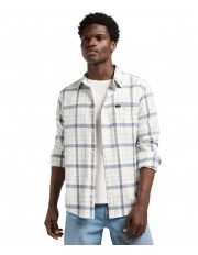 Koszula Lee REGULAR SHIRT 112370459 Ecru Indigo Plaid