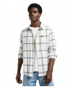 Koszula Lee REGULAR SHIRT 112370459 Ecru Indigo Plaid