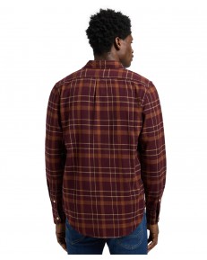 Koszula Lee LEESURE SHIRT 112370460 Velvet Brown Plaid