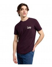 T-shirt Lee MEDIUM WOBBLY TEE 112370506 Deep Wine