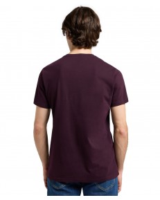 T-shirt Lee MEDIUM WOBBLY TEE 112370506 Deep Wine