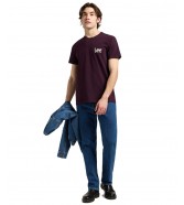 T-shirt Lee MEDIUM WOBBLY TEE 112370506 Deep Wine
